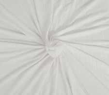 White Siro Micro Modal Spandex Fabric Jersey Knit by Yard 150GSM