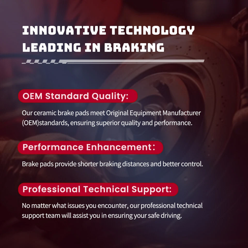 Керамические передние и задние тормозные колодки для Chevrolet Impala Limited 2011 - 2016 годов выпуска - Изображение 2 из 4