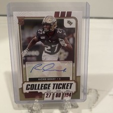 2021 PANINI CONTENDERS DRAFT PICKS RICHIE GRANT COLLEGE TICKET  AUTO RC UCF
