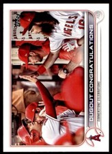2022 TOPPS DUGOUT CONGRATULATIONS LOS ANGELES ANGELS #416