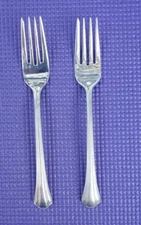 2-Gorham Nouveau 18/8 Stainless SALAD FORKS 7 1/8"