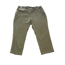 Women's Nine West Side-Zip Skinny High Rise Trouser Olive Green 18