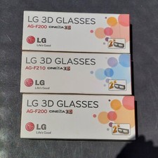 3 Packs Of LG 3D Glasses AG-F200 6 Pairs Total