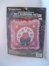 Embroidery Kit "Christmas Wreath" VOGART Net Darning 14X14 PILLOW Sealed