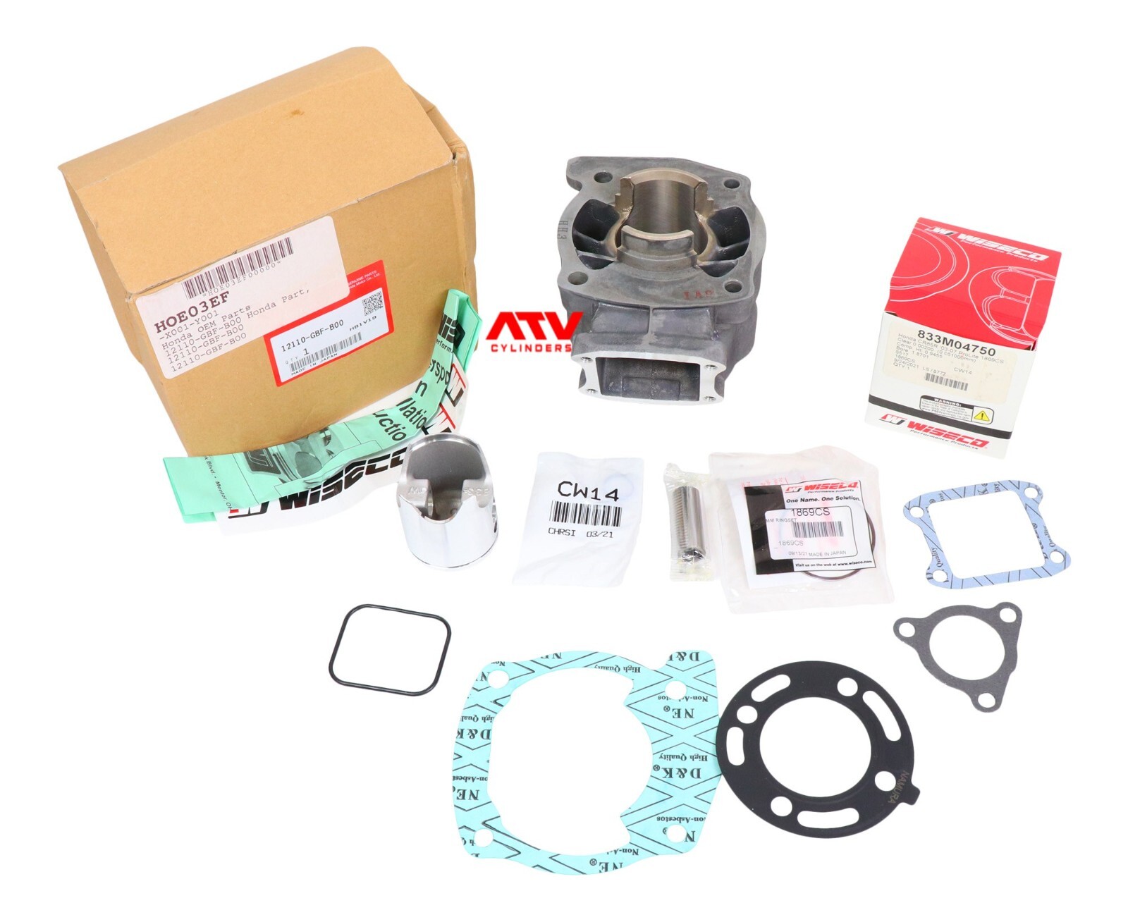 Genuine 20032004 Honda CR85R CR85 Cylinder Jug Topend Gaskets Piston