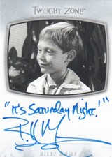  2020 The Twilight Zone Archives - Billy Mumy Ai-23 Inscription 