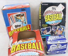 Vintage Baseball Hobby Wax Empty Box Lot 1982 Topps Traded 85 Donruss 1991 Fleer