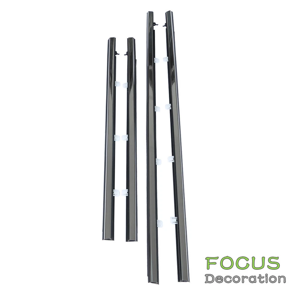 For Acura TSX 2009-2014 4Pcs Car Outside Window Moulding Weatherstrip Seal Belt - Image 3 of 4