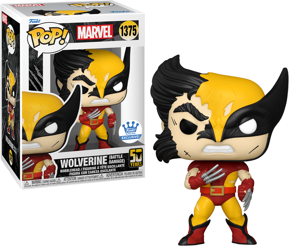 FUNKO pop 激レア ウルヴァリン ブラウン コミックユニフォーム限定版 POP Marvel: Wolverine 50th Ultimate Wolverine w/ Adamantium