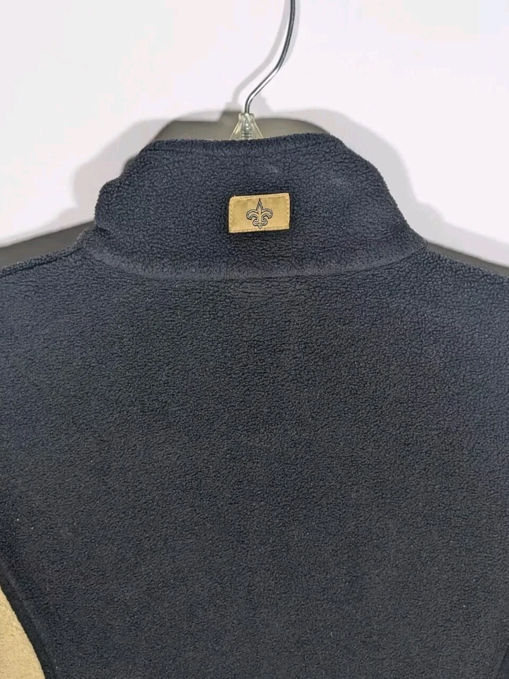Chaqueta polar New Orleans Saints para mujer mediana 1/4 cremallera 2007 NFL para ella Foto 4 de 4