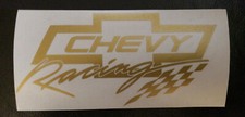 GOLD Chevy racing vinyl decal sticker car auto window bowtie