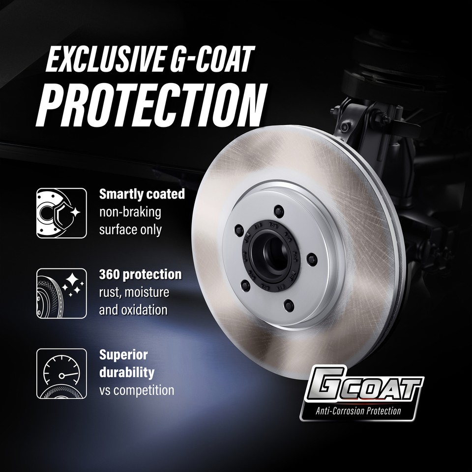 Rear Brake Disc Rotors & Pads Kit – 2-Wheel Set – For Nissan NV1500 NV2500 NV3500 2012-2021