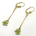 Earrings Lovely Michal Negrin Crystals flowers made in Israel