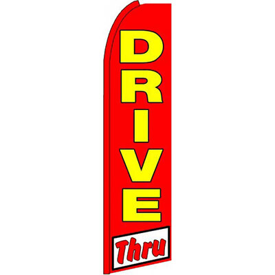 Drive Thru 2 1/2 ft X 11 1/2 ft Windless Flag