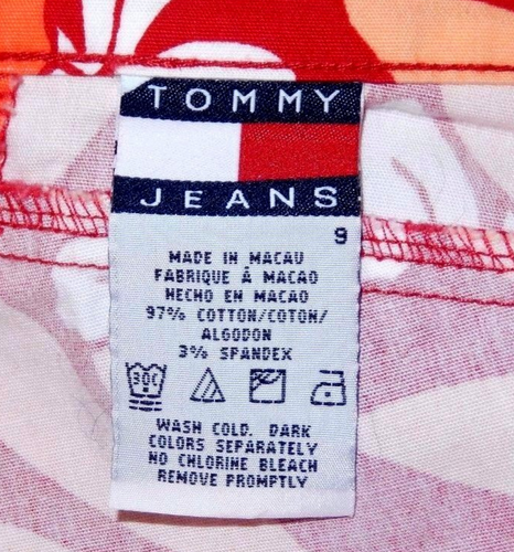 Tommy Jeans Hawaii Caprihose tropischer Blumendruck mit süßen Krawatten hinten - 9 ANSEHEN! - Bild 2 von 15