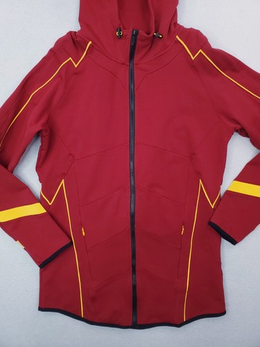 Super X Flash Hoodie Herren Extra Large rot gelb Full Zip Jacke Training - Bild 2 von 17