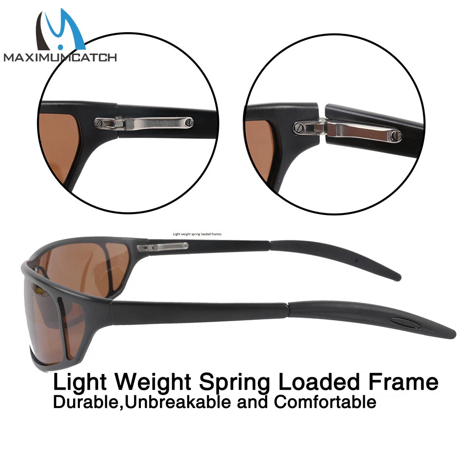 Gafas de sol polarizadas Maxcatch pesca con mosca marco de metal de titanio UV400 exterior Foto 4 de 4