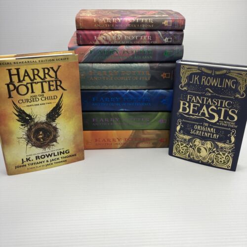 Set completo Harry Potter 1-7 J.K. Rowling & Il bambino maledetto bestie fantastiche - Foto 1 di 16