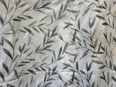 John Lewis Möbelstoff Langley Blatt Natur 3,1 Mts £15,50 UVP £55 Mt