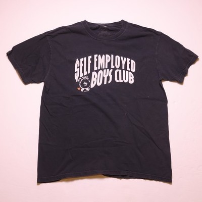 ILTHY  Self Employed Boys Club  Graphic Tee Black Size Large Streetwear