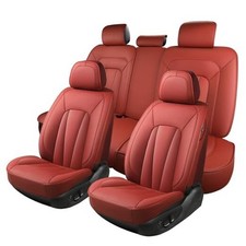 Car Seat Covers,Car Seat Covers,Leather Automotive Seat Full Set Red
