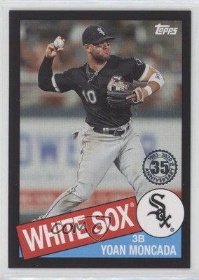 2020 Topps Update 1985 Topps Baseball Black 28/299 Yoan Moncada #85TB-15 1tv2