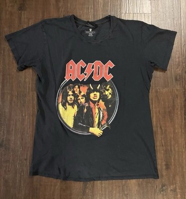 AC/DC Highway To Hell Heavy Metal Rock The Relaxed Tee Graphic T-Shirt Size M