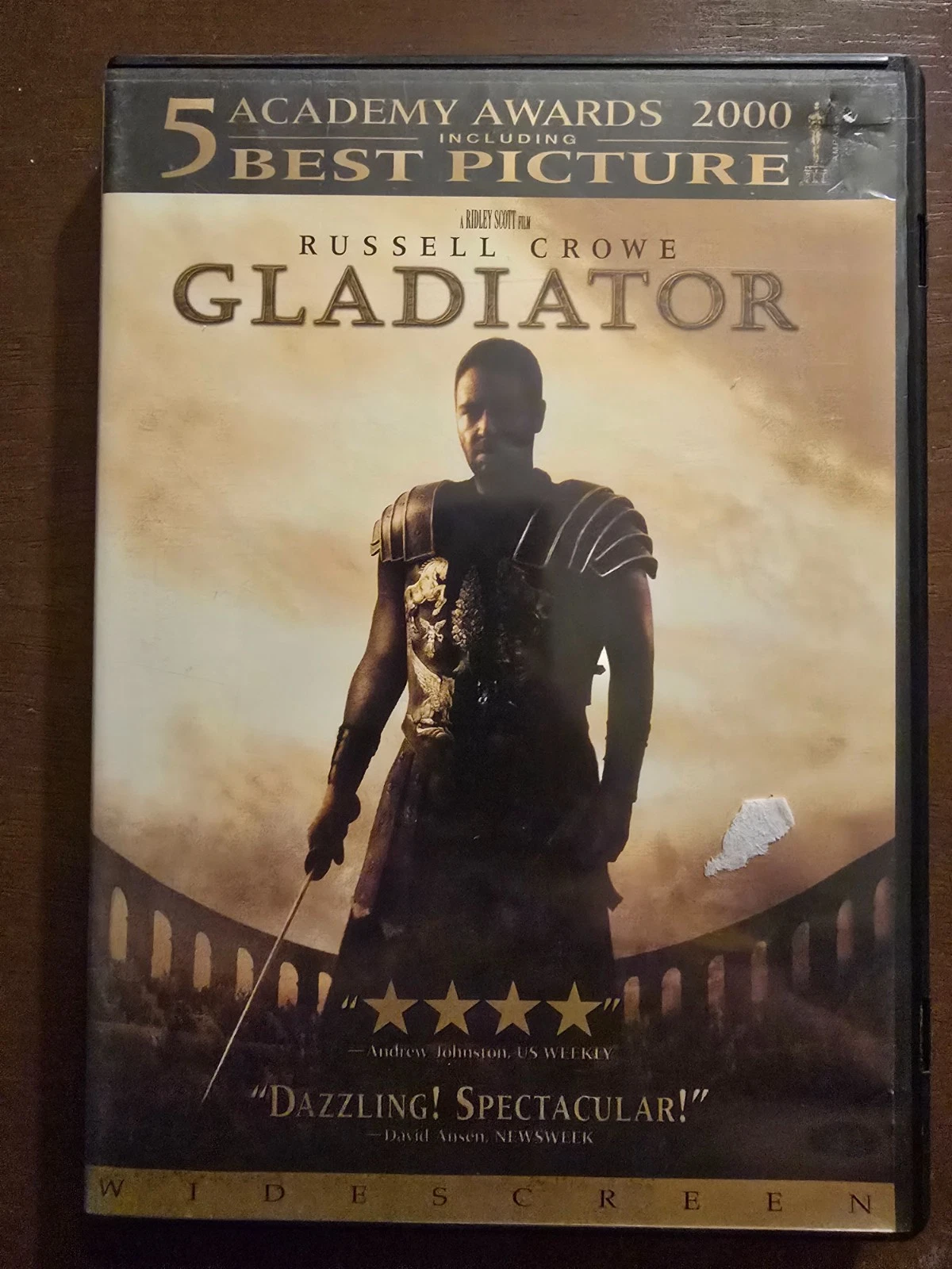 Gladiator (DVD, 2000), Russell Crowe, Widescreen, Excellent Condition
