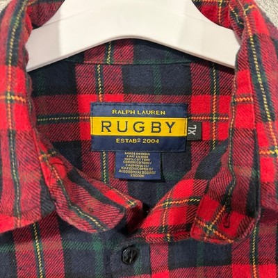 Rare Virgil Abloh Pyrex Vision 23 Ralph Lauren Rugby Flannel Shirt