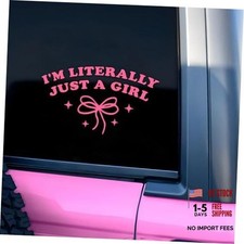 Im Literally Just A Girl Car Decal Pink Bow Cute Positive Gifts Car 8 Inch Im Literally Just A Girl Car Decal Pink Bow Cute Positive Gifts Car 8 Inch