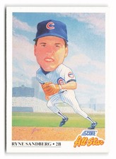 1991 Score #665 Ryne Sandberg Chicago Cubs