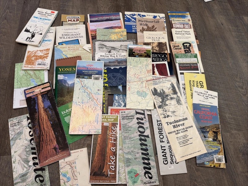 Lot of California Forest National Park Brochure/Maps California