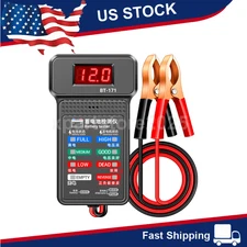 Car Battery Tester Digital Analyzer Car Auto Battery Load Cranking  Tester 12V