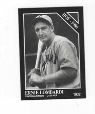 1991 THE SPORTING NEWS CONLON ERNIE LOMBARDI #27