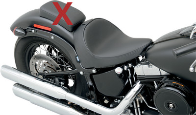 Drag Specialties Smooth Predator Solo Seat 2011-17 Harley Softail Slim Blackline
