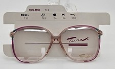 Tura Vintage NOS Eyeglasses Women Orchid Raspberry Green Model 711 54-14-130 A4