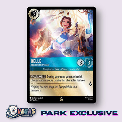 Belle Apprentice Inventor 37/P3 Promo Disneyland World Park Exclusive NM Lorcana