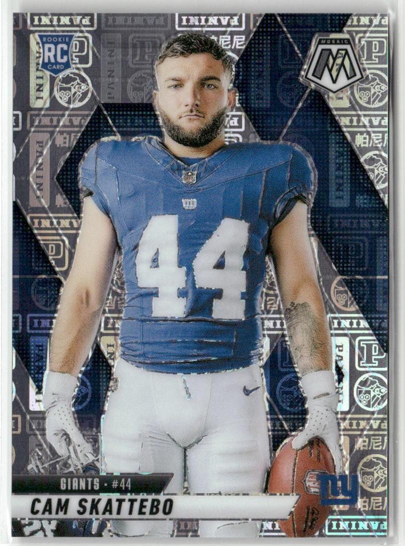 2025 Mosaic #271 Cam Skattebo Rookie Silver Knight /149 Giants RC