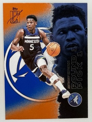 2025-26 Topps Signature Class #68 Anthony Edwards - Blue & Orange - Timberwolves
