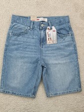 Boys Levi  s 511 Slim Denim Shorts   Youth Size 14 Light Wash   New with Tags