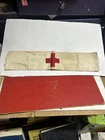 WWII WW2 Original US Army Military Medic Red Cross Armband with Serial Numbers
