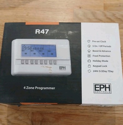 EPH CONTROL R47 VIER 4 KANAL 7 TAGE ELEKTRONISCHER PROGRAMMIERER KESSEL