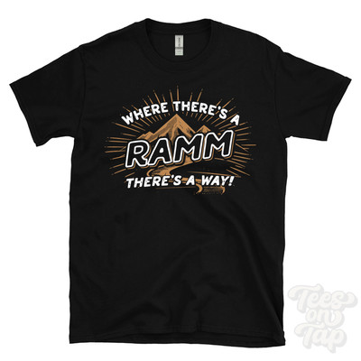 WHERE THERE'S A RAMM... T-SHIRT Name Nachname lustig Familie Geschenkidee
