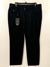DOLCE & GABBANA STYLE #F3VWET WOMEN’S BLACK SLACKS SZ. 46 MADE IN ITALY — NEW