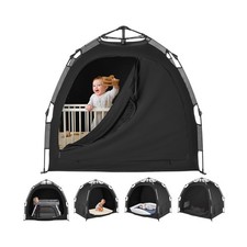 YAVIL Pack N Play Blackout Cover, ONE-Click Folding Baby Sleep Pod Crib Tent,...