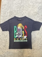 Vintage Bugs Bunny Space Jam Kids T-Shirt By Cotton On 2 Sided
