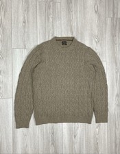 MASSIMO DUTTI Mens Crew Neck Jumper Sweater Wool Size M