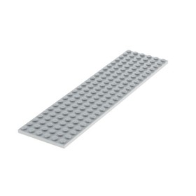 1X Lego Train Base Plate 6X24 New Light Gray Base Plate Railway 10663 10224 3026