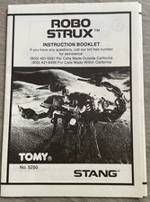 Vintage Tomy STANG 1985 Robo Strux Motorized Robot instructions only
