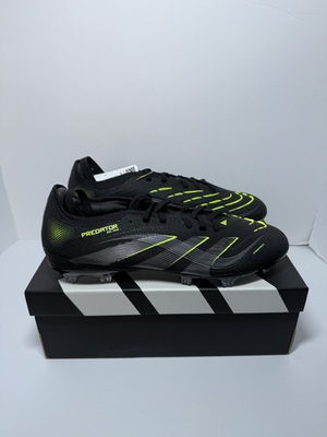 #ad Adidas PREDATOR PRO Fold Over FT FG Black Lucid Lemon JS4072 Size 10.5 $74.99